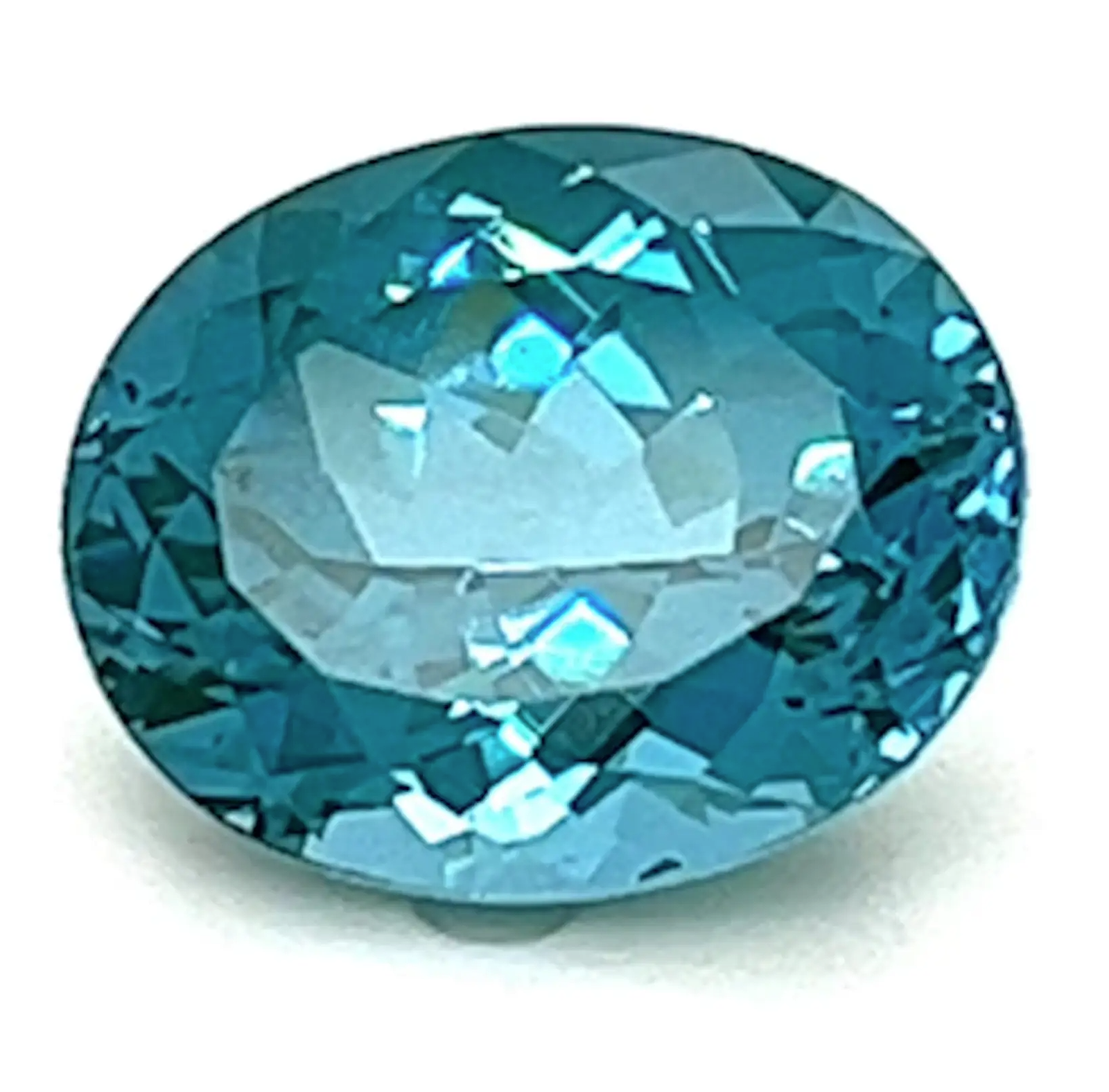 1.60 Carat Oval Cut Lab-Created Paraiba Teal Spinel