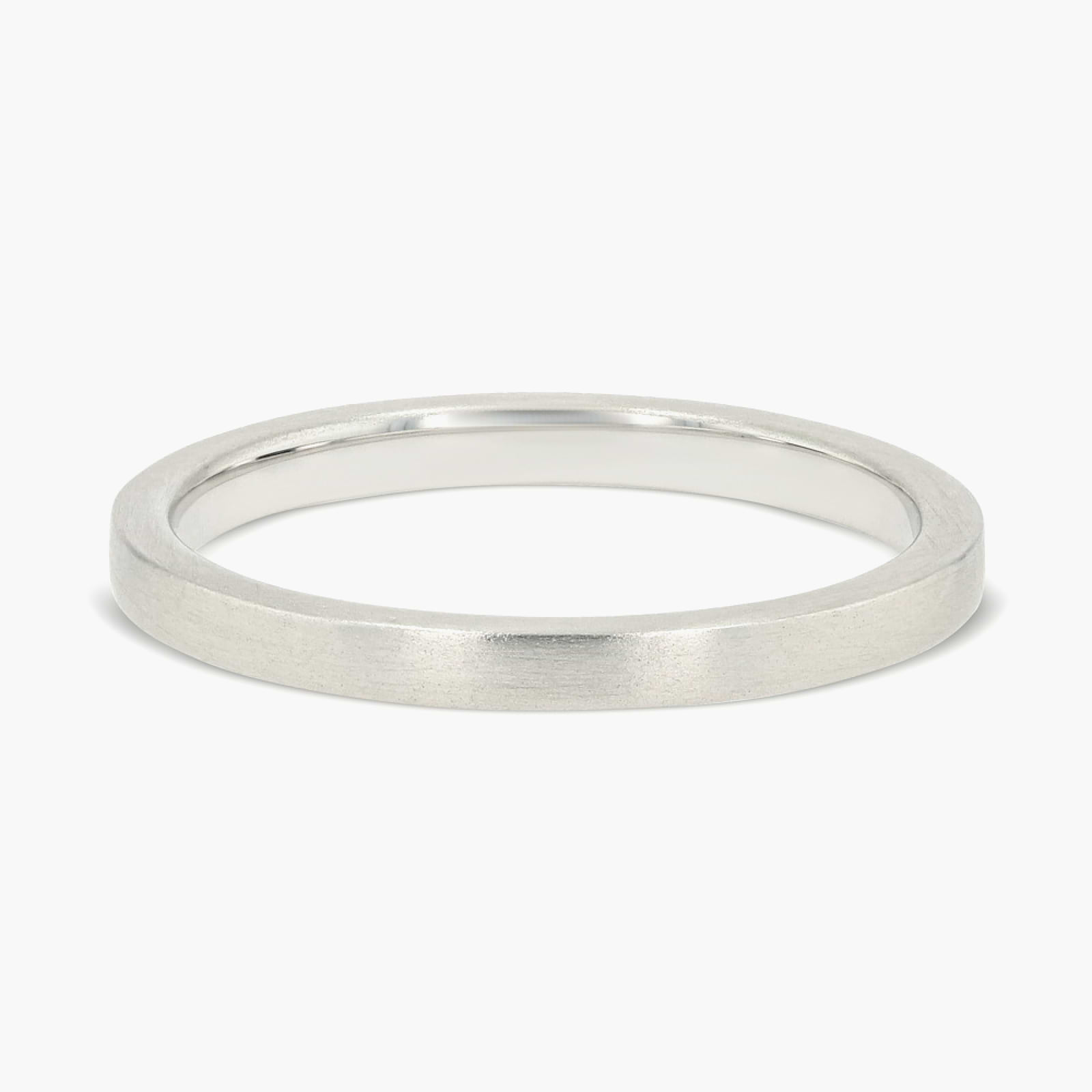 Inez 2.00mm Flat Plain Metal Band