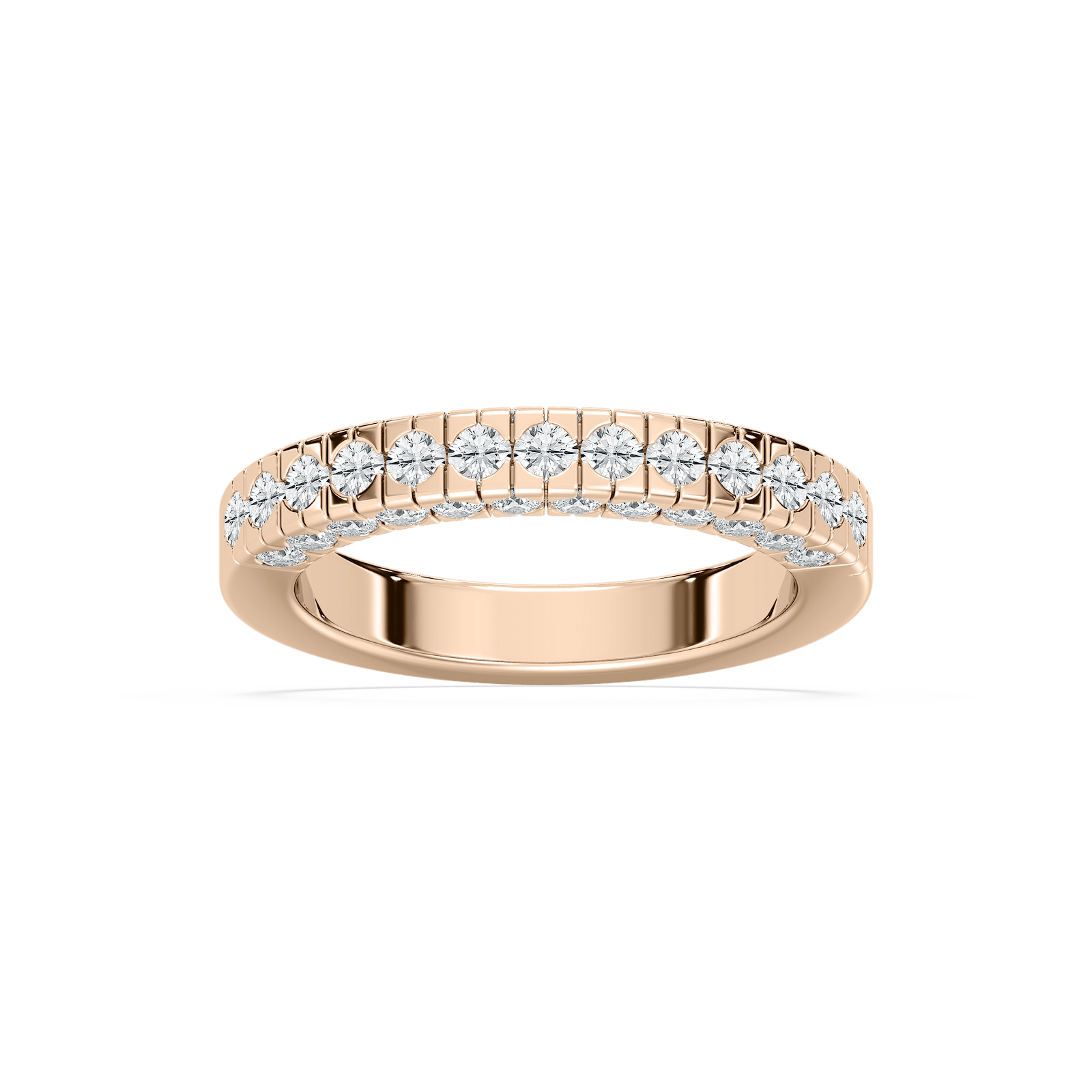 Romina Wedding Band in Rose Gold