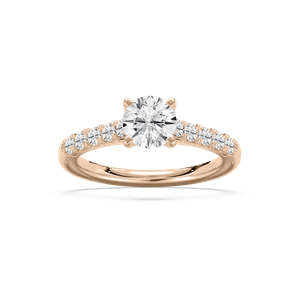 Solitaire Plus Engagement Ring in Rose Gold