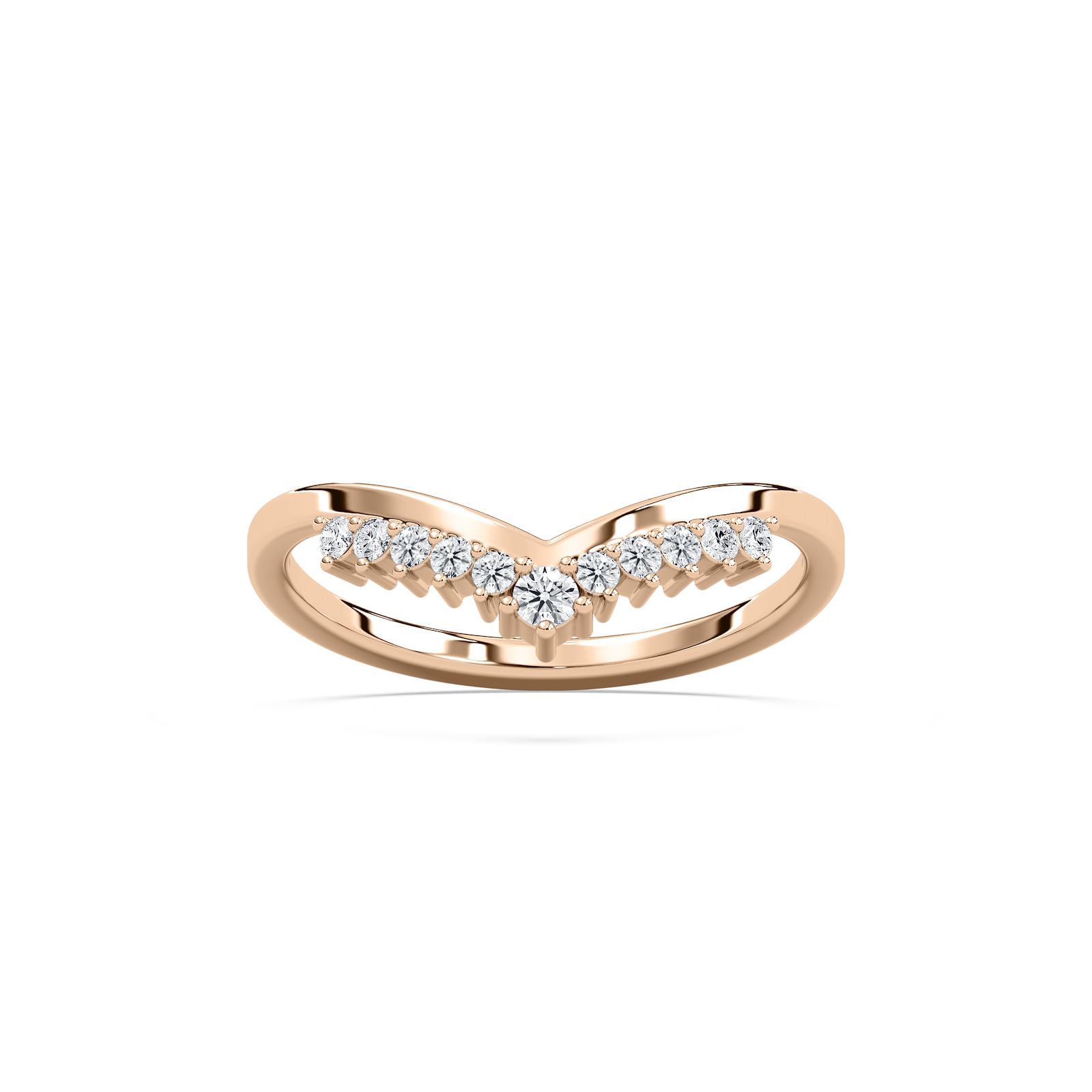 Tayler Wedding Band in Rose Gold