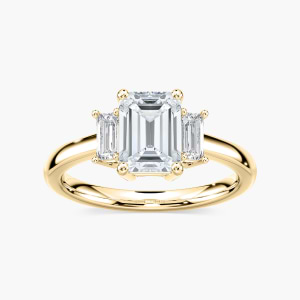 Lab-Grown Diamond Three Stone Engagement Rings