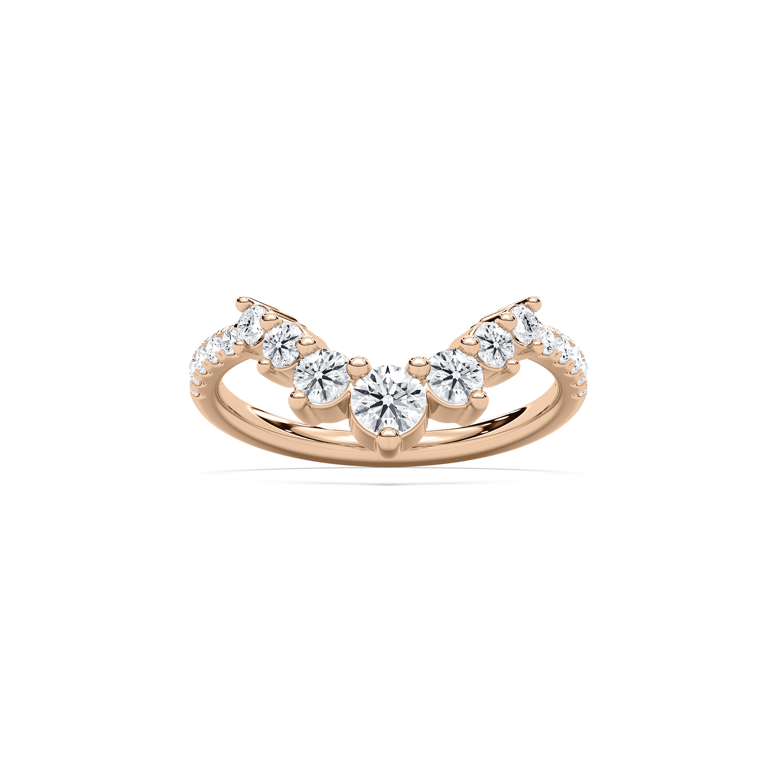Vara Wedding Band in Rose Gold