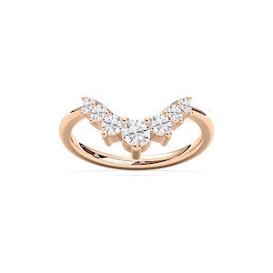 Vega Wedding Band in Rose Gold