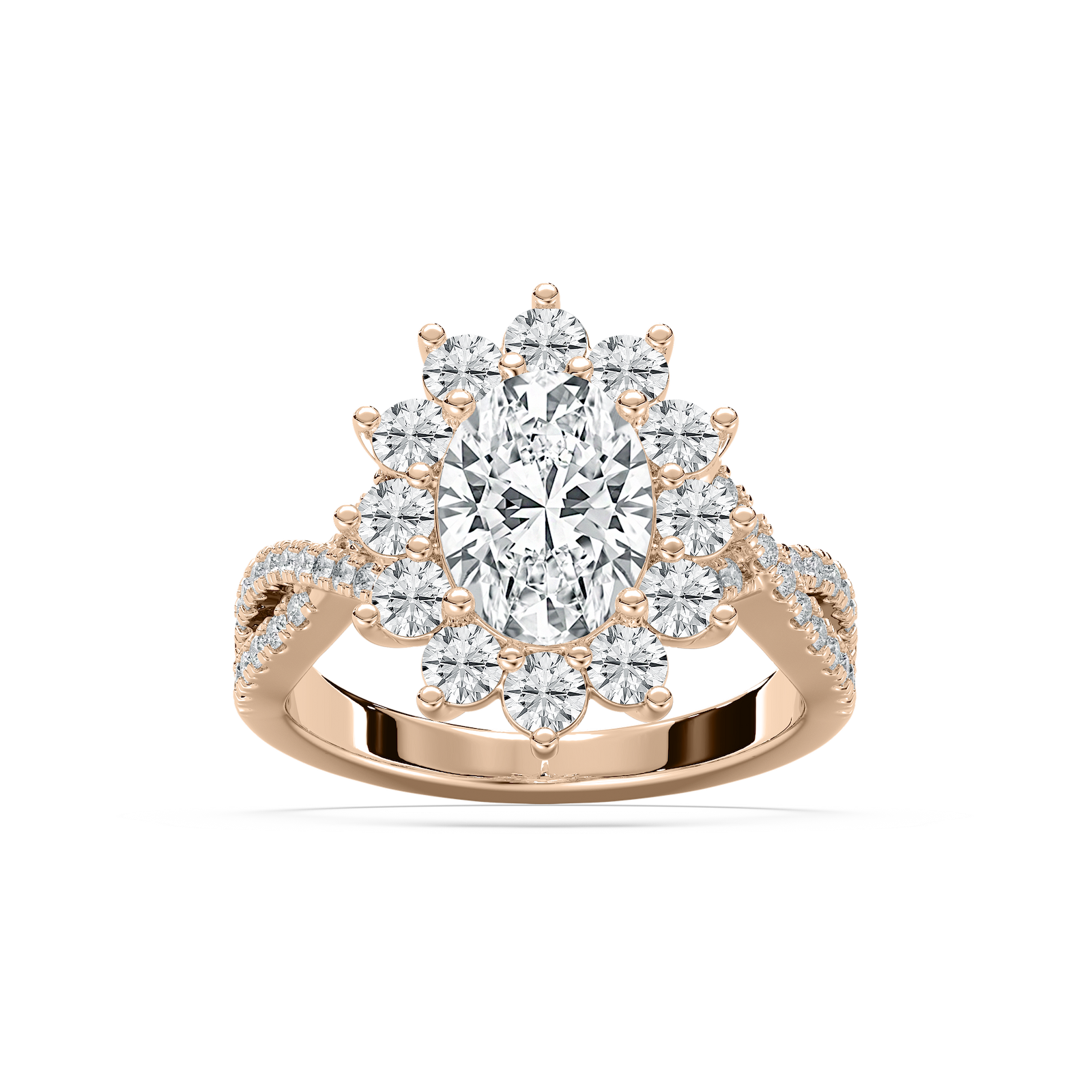 Vintage Engagement Ring in Rose Gold