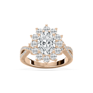 Vintage Engagement Ring in Rose Gold