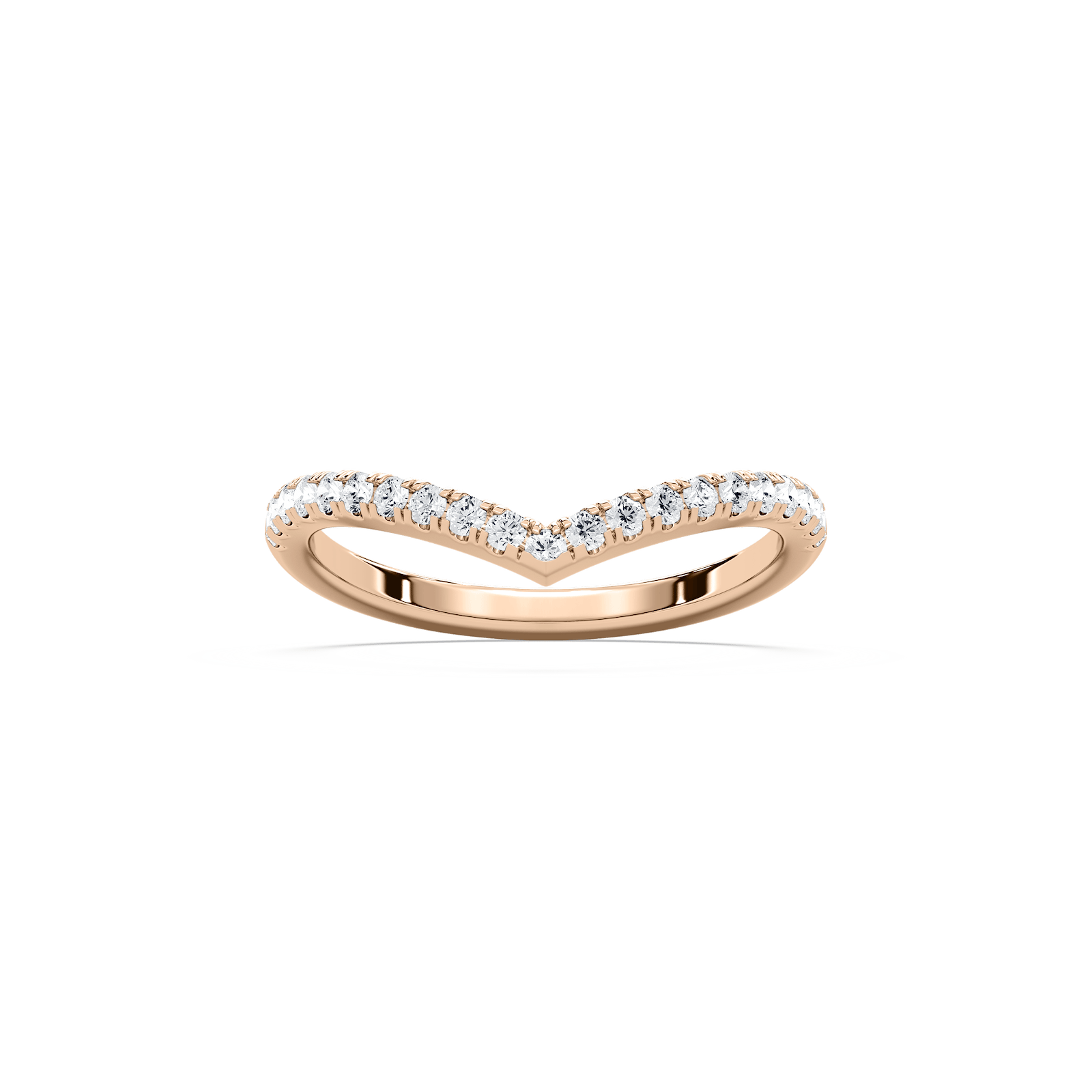 Wynne Wedding Band in Rose Gold