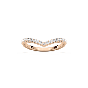 Wynne Wedding Band in Rose Gold