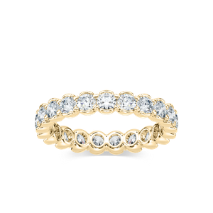 Blair 2 ctw Round Lab Grown Diamond Half Bezel Set Eternity Band