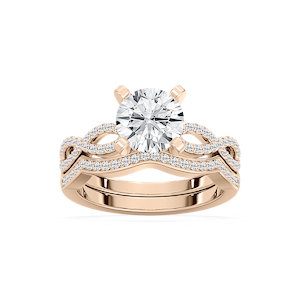 Ayla Lab Grown Diamond Infinity Twist Wedding Set