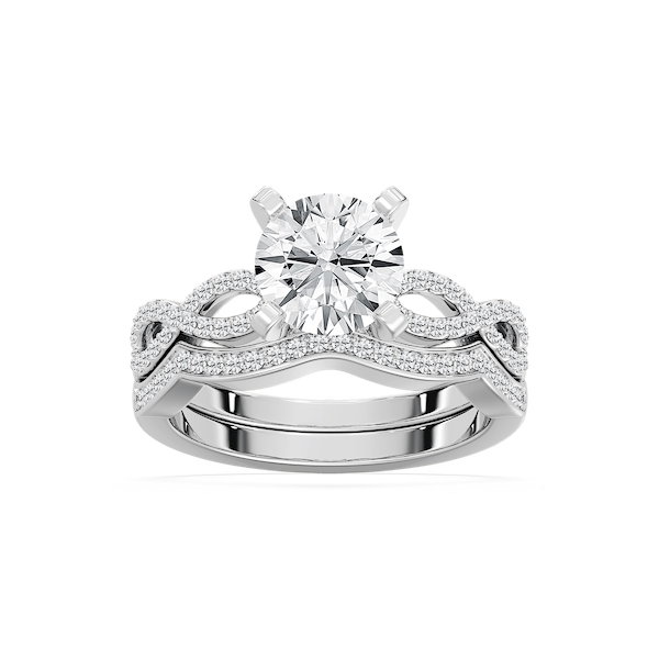 Ayla Lab Grown Diamond Infinity Twist Wedding Set
