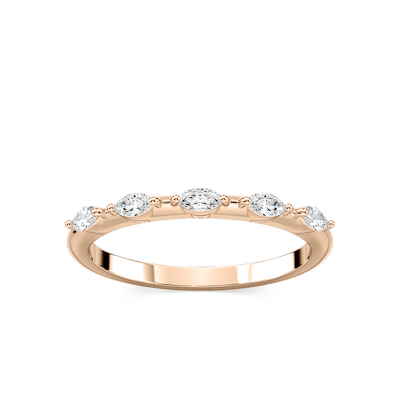 Amelie 1/5 ctw Marquise Lab Grown Diamond Station Anniversary Band