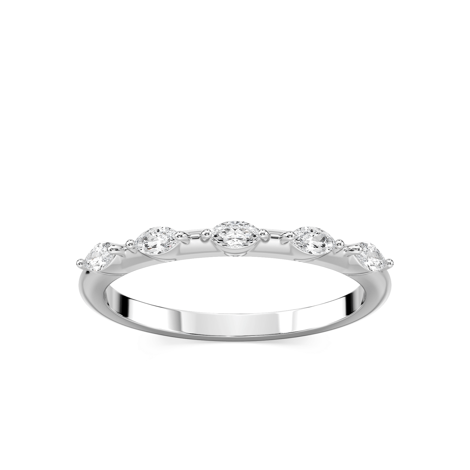 Amelie 1/5 ctw Marquise Lab Grown Diamond Station Anniversary Band