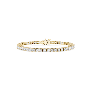 Asscher Lab Grown Diamond Four Prong Tennis Bracelet - 7 Inches