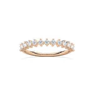 Astrid 2/5 ctw Round Lab Grown Diamond Shared Prong Wedding Band