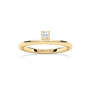Gwynn 1/8 ctw Round Lab Grown Diamond Asymmetrical Stackable Band