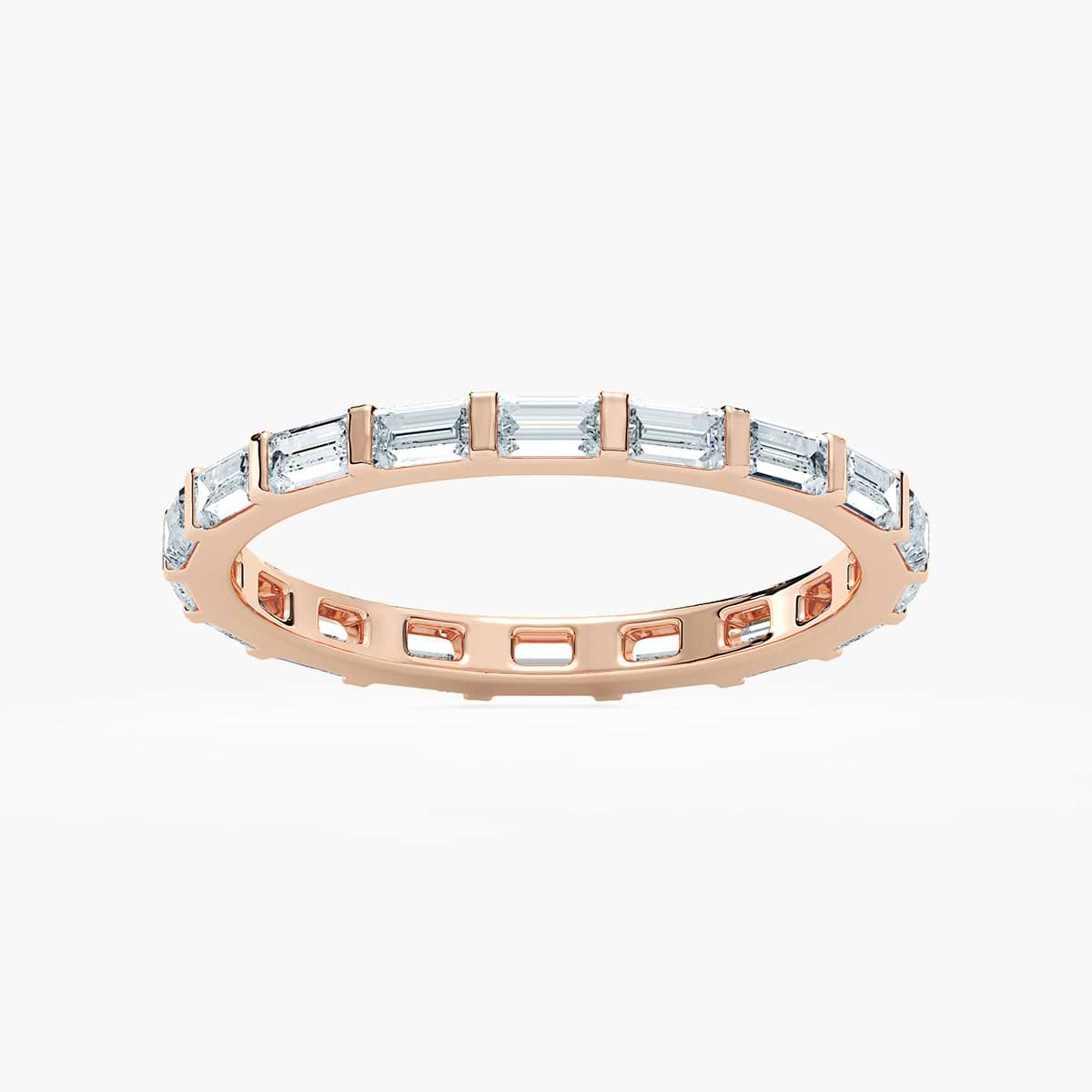 Irena 3/4 ctw Baguette Lab Grown Diamond Bar Set Eternity Band