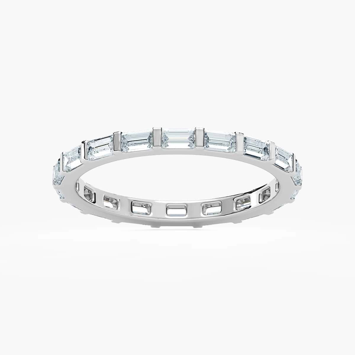Irena 3/4 ctw Baguette Lab Grown Diamond Bar Set Eternity Band