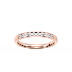 Bailey Round Lab Grown Diamond Channel Set Anniversary Band