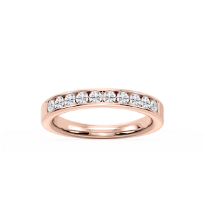 Bailey Round Lab Grown Diamond Channel Set Anniversary Band