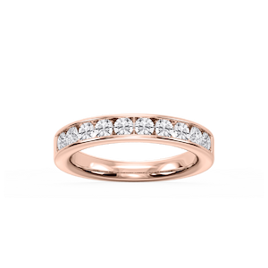 Bailey Round Lab Grown Diamond Channel Set Anniversary Band