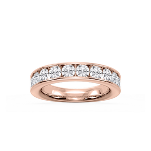 Bailey Round Lab Grown Diamond Channel Set Anniversary Band