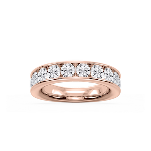 Bailey Round Lab Grown Diamond Channel Set Channel Band