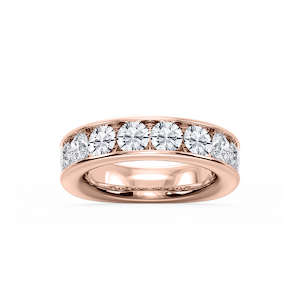 Bailey Round Lab Grown Diamond Channel Set Channel Band