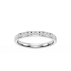 Bailey Round Lab Grown Diamond Channel Set Anniversary Band