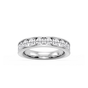 Bailey Round Lab Grown Diamond Channel Set Channel Band