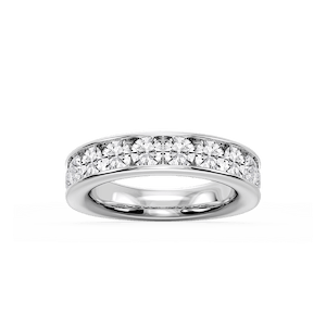 Bailey Round Lab Grown Diamond Channel Set Channel Band