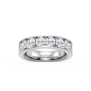 Bailey Round Lab Grown Diamond Channel Set Channel Band