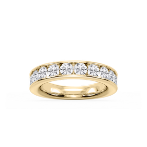 Bailey Round Lab Grown Diamond Channel Set Channel Band