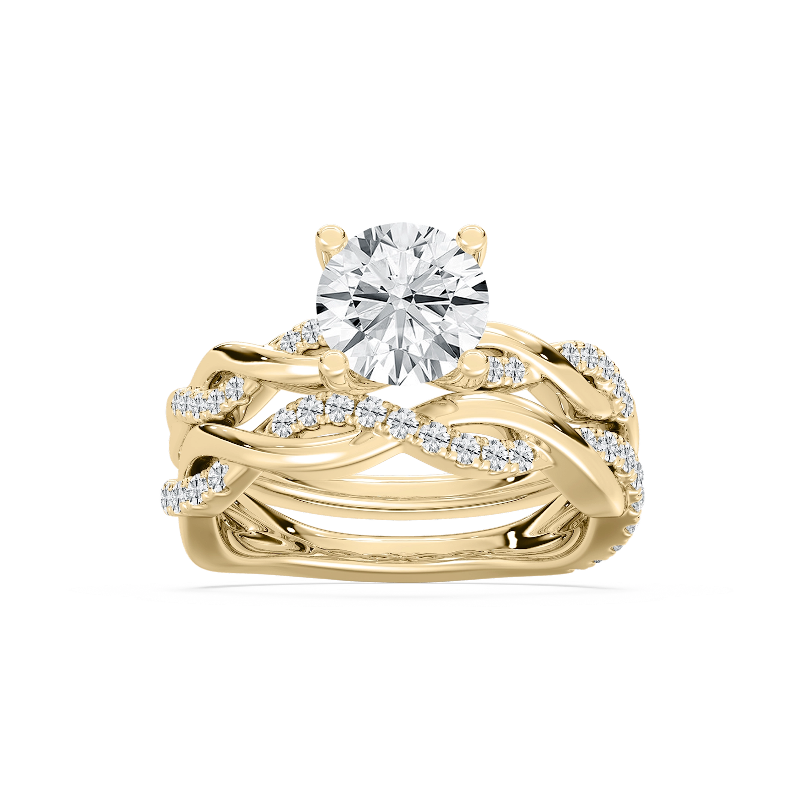 Harlee Lab Grown Diamond Twist Wedding Set