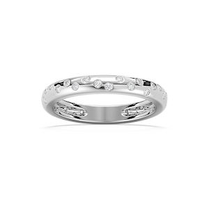 Beverly 1/3 ctw Round Lab Grown Diamond Scattered Eternity Band
