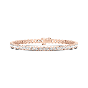 5 ¹⁄₈ ctw Round Lab Grown Diamond Bezel Set Tennis Bracelet  - 7 Inches