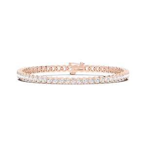 5 ¹⁄₈ ctw Round Lab Grown Diamond Bezel Set Tennis Bracelet  - 7 Inches