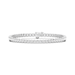 5 ¹⁄₈ ctw Round Lab Grown Diamond Bezel Set Tennis Bracelet  - 7 Inches