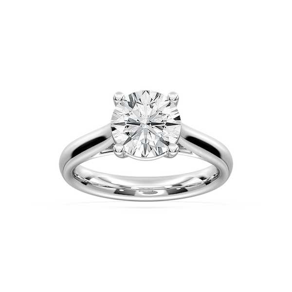 Aaliyah Lab Grown Diamond Cathedral Solitaire Engagement Ring