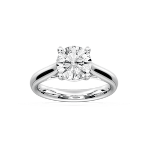 Aaliyah Lab Grown Diamond Cathedral Solitaire Engagement Ring