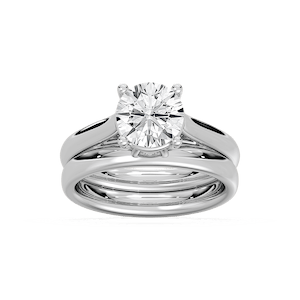 Kara Lab Grown Diamond Cathedral Solitaire Wedding Set