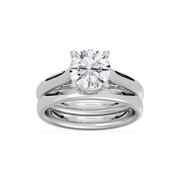 Kara Lab Grown Diamond Cathedral Solitaire Wedding Set
