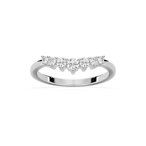Brynn 1/5 ctw Round Lab Grown Diamond Graduated Curved Band