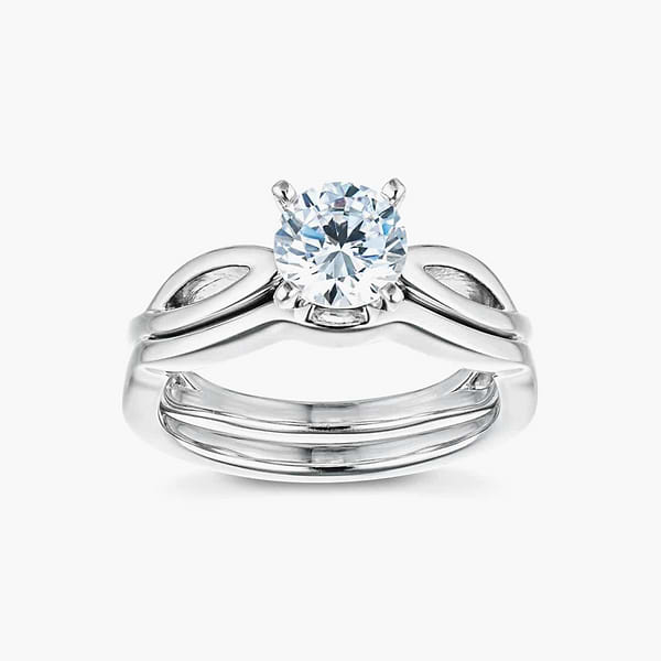 Karina Lab Grown Diamond Twist Solitaire Wedding Set