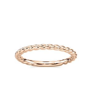 Cali 1.90mm Rope Plain Metal Band