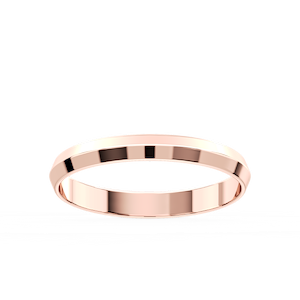 Callum Knife Edge Plain Metal Band