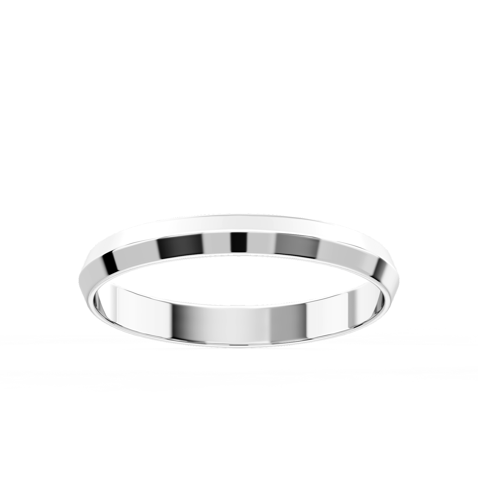 Callum Knife Edge Plain Metal Band