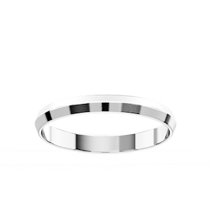 Callum Knife Edge Plain Metal Band