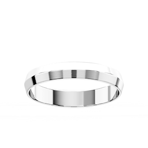 Callum Knife Edge Plain Metal Band