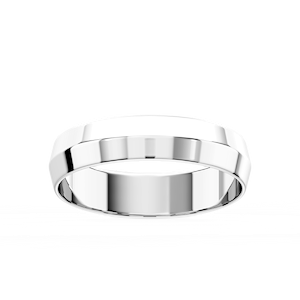 Callum Knife Edge Plain Metal Band
